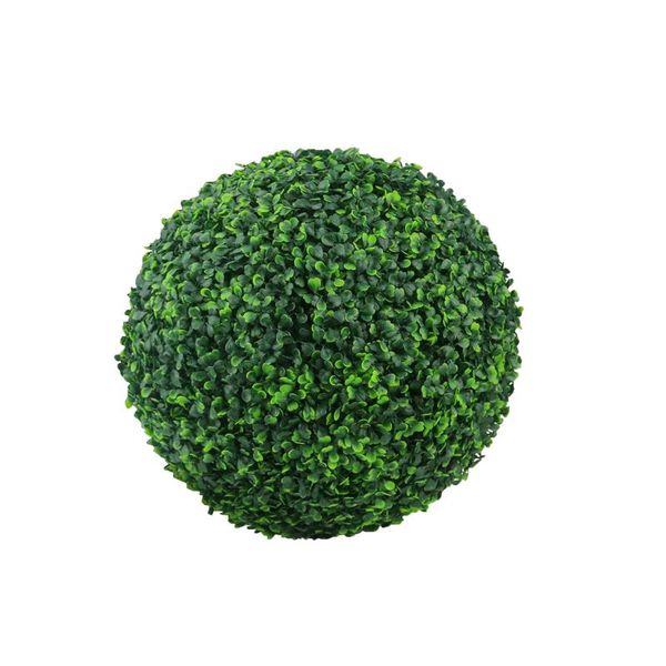 

decorative flowers & wreaths simulation green leave grass ball artificial flower plant ary tree boxwood home outdoor wedding party decor