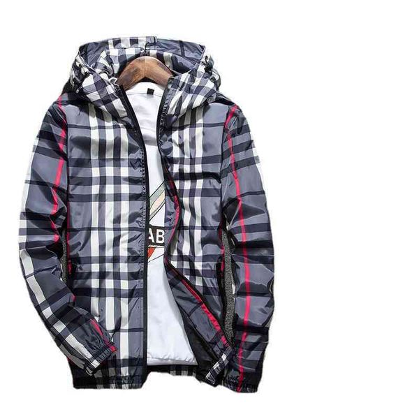 

good luxury designer brand coat jacket men's spring autumn 2022 new korean trend slim hooded clothes aeh9, Black;brown