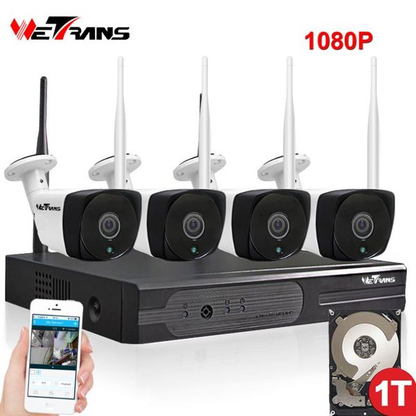 

system wireless 1080p hd outdoor waterproof 20m night vision home security p2p wifi ip nvr camera video surveillance kit cctv systems