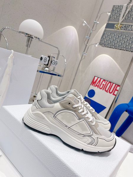 

2022 women and men luxury casual shoe cream eva, rubber blend outsole retro sport shoe lace-up size 35-44