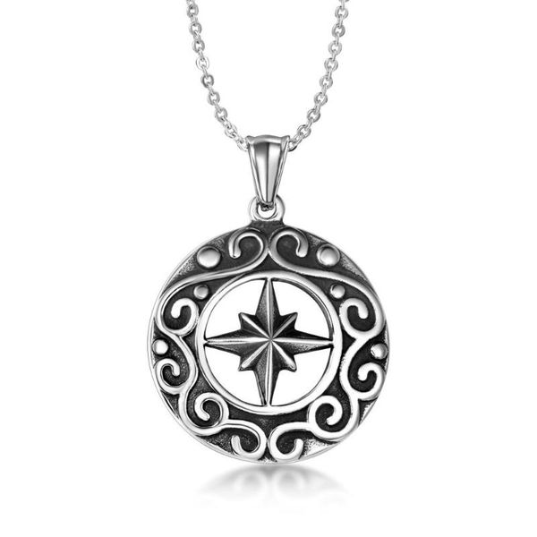 

cross retro pattern pendants necklace, rebel heart style jewelry gift for men and women my n119 pendant necklaces, Silver