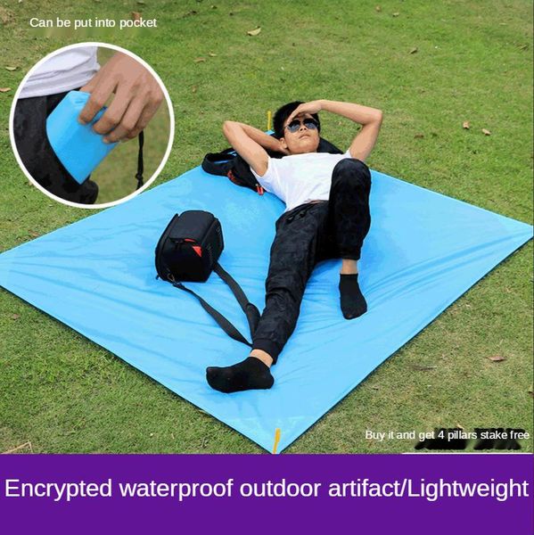 

outdoor pads ultra-light portable pocket picnic mat waterproof beach moisture-proof non-stick grass floor extra large folding