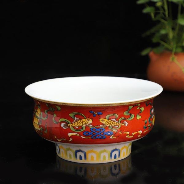 

bowls 4.3 inch art small tea bowl chinese classical ceramic rice auspicious tableware kitchen utensils porcelain dinnerware gift