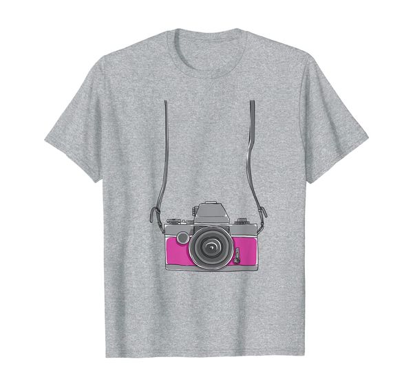 

fake tourist camera - funny holiday vacation pgrapher t-shirt, White;black