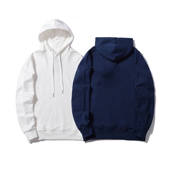

warm hooded hoodies men women fashion streetwear pullover sweatshirts loose hoodeds lovers clothing, Black
