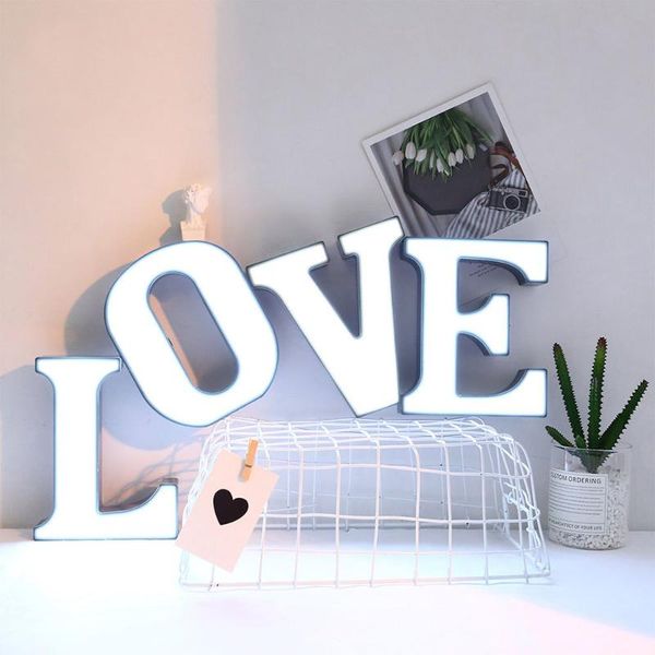 

novelty items diy luminous led letter night light creative 26 english alphabet number battery lamp romantic wedding party decoration christm