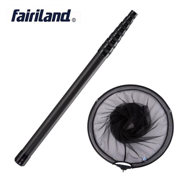 

1.8-3.45m carbon fishing net fish landing hand foldable collapsible pole handle tackle accessories