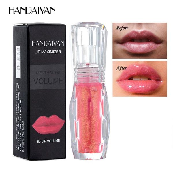 

lip gloss plumping plumper natural mint 3d crystal jelly color moisturizing liquid lipstick oil