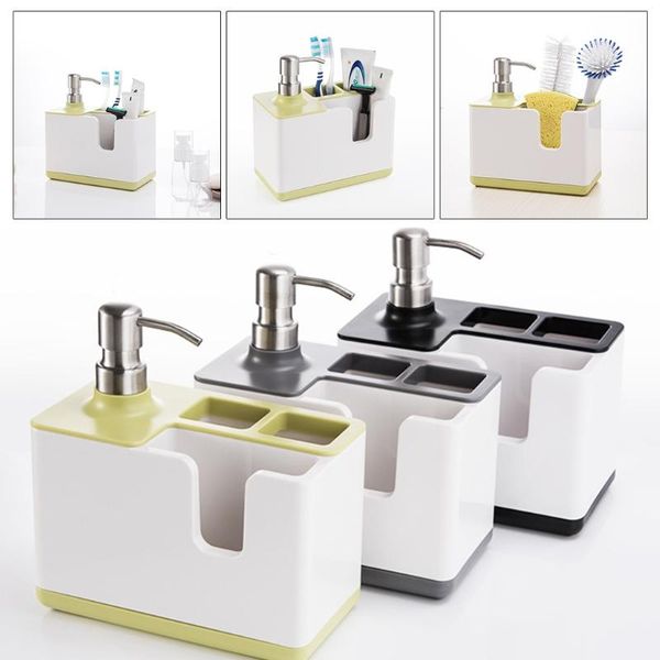 

liquid soap dispenser manual hand press storage box multifunctional sanitizer shampoo shower gel container clean machine