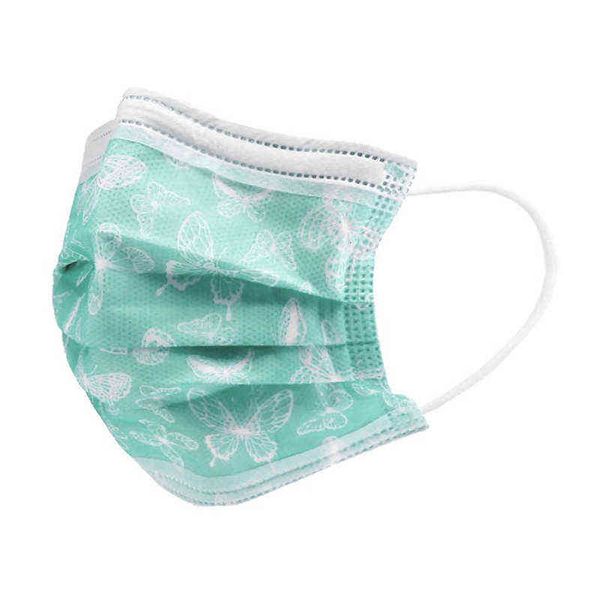 

disposable printed mask three-layer non-woven melt blown cloth anti-dust masks l2aw