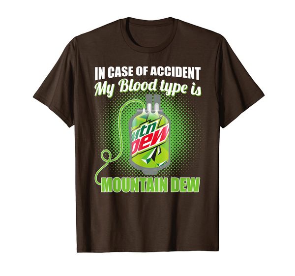 

in case of accident, my-blood type is-mountains tshirt t-shirt, White;black