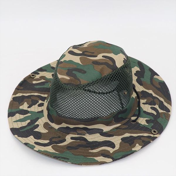 

bucket hat man women cap fisherman military camouflage jungle outdoor sun boonie, Blue;gray