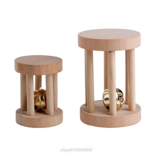 

small animal supplies natural wood unicycle dumbell bell roller chew toys for pet rabbits hamsters rat f17 21 drp