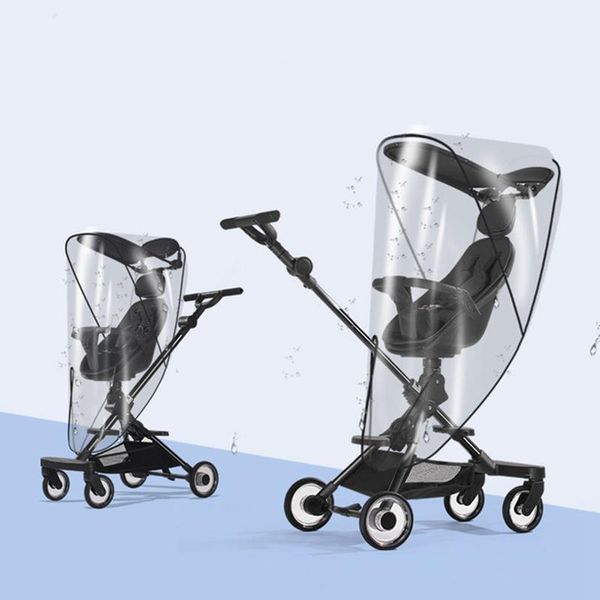 

stroller parts & accessories transparent rain cover universal windproof baby car mesh covers safty poncho travel shield