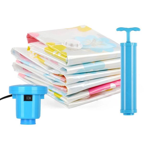 

storage bags thickened vacuum for clothes organizer bag with hand pump electric compressed travel package saving space