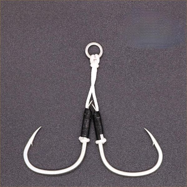

fishing hook iron plate 2 only installed luya barbed stainless steel fish hooks