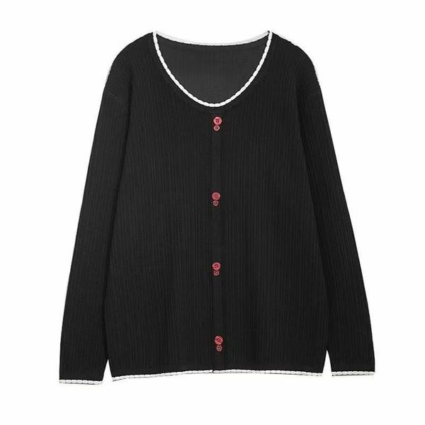 

autumn 2020 new bm style knitwear long sleeve sweet beauty decoration top, White