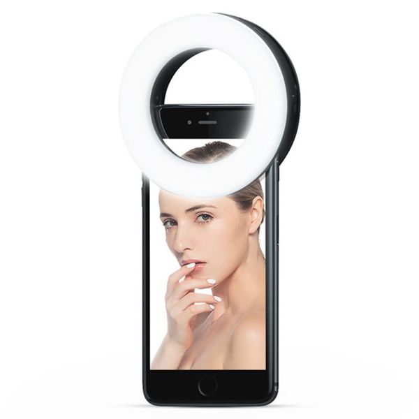 

selfie light ring lights led circle mini clamp for phones, rechargeable clip-on makeup fill lapcamera video flash heads