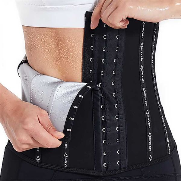 Vita Trainer Rivestimento agli ioni d'argento Donna Body Shaper Croset Cincher Controllo della pancia Cintura sportiva Perdita di peso Trimmer dimagrante 211029