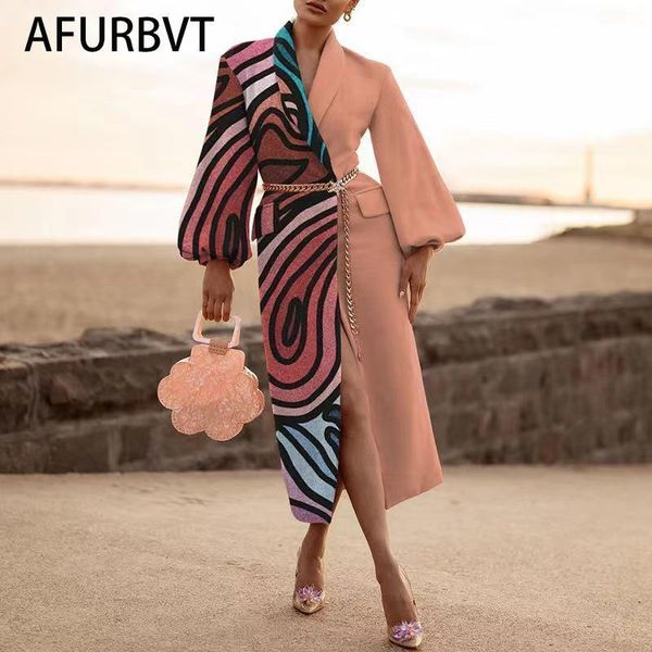 

women's wool & blends women cardigan female color patchwork long open front casual autumn winter sleeve pink coat, Black