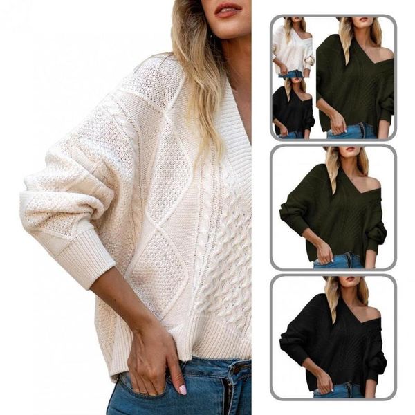 

women's sweaters stylish warm knitted autumn sweater women streetwear, White;black