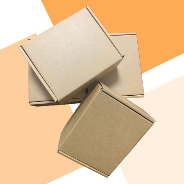 

gift wrap kraft packaging box wedding party favor 15*12*6cm handmade soap chocolate candy paper storage carton 20111801