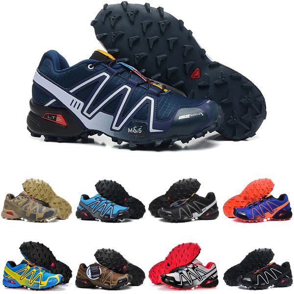

original speed cross 3 outdoor mens running shoes speedcross runner jogging iii black green pink grey #61 men trainers sports sneakers chaus