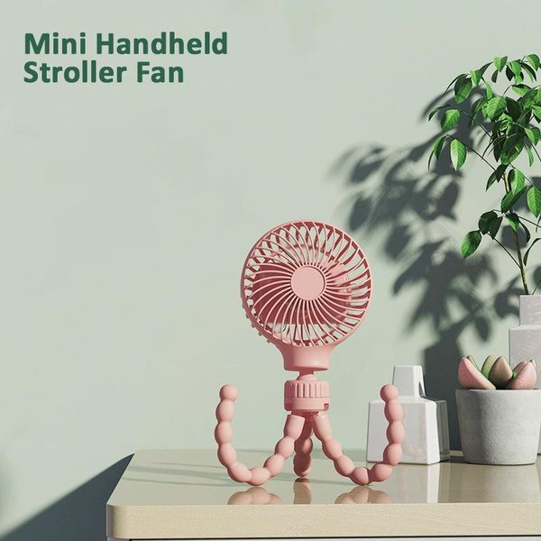 

electric fans mini stroller fan handheld personal portable baby car seat desk flexible tripod fix silent table for outdoor fs80