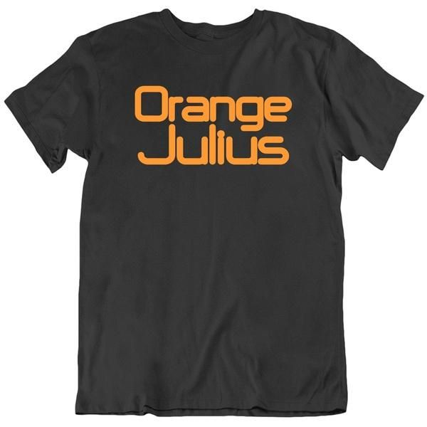 

orange julius tee logo soda retro t shirt gift men's t-shirts, White;black