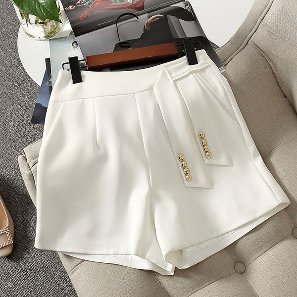 

women's shorts trend female streetwear elegant designers will see solid black white work shorts g3rv, White;black