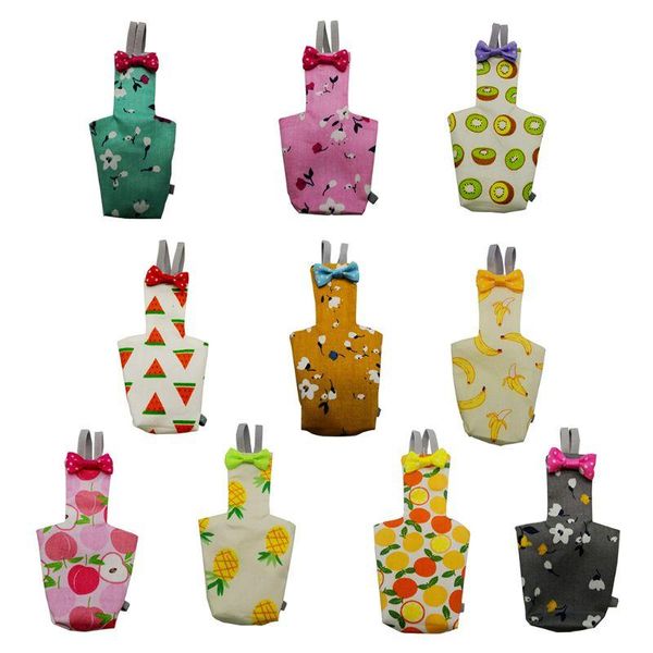 

parrot diaper with bowtie cute colorful fruit floral cockatiel pigeons small medium large pet birds flight suit clothes other bird supplies