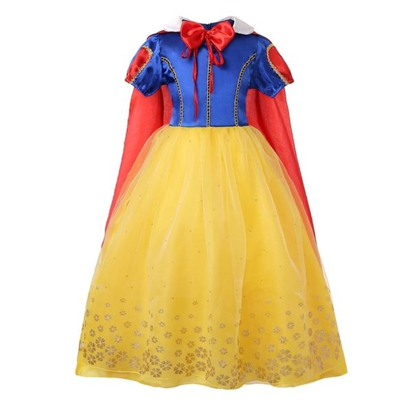 

2021 halloween girls' princess red poncho dress skirt new children's wear, Red;yellow