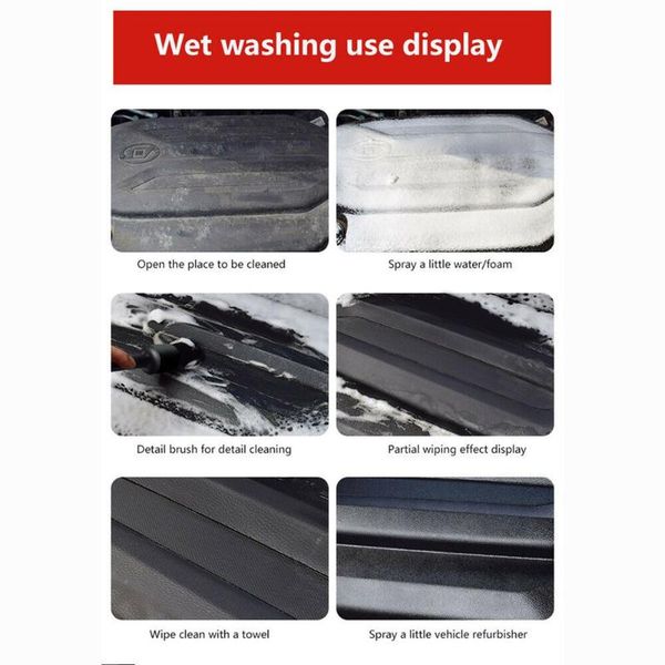 

car sponge seat crevices clean brush soft tool 5pcs boar hair bristles cleaning
