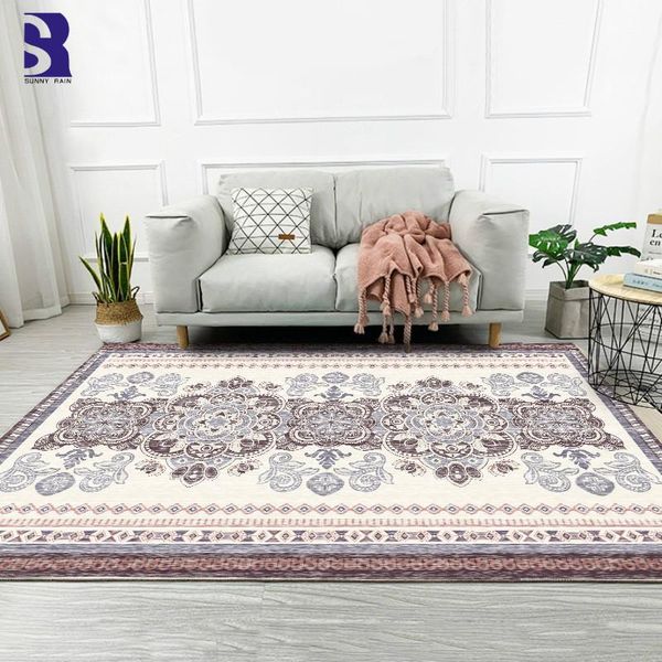 

sunnyrain 1-piece fleece printed morden area rug for living room rugs and carpets kitchen bedroom