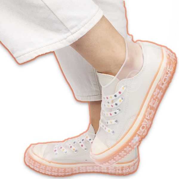 

grain random waterproof rainproof reusable shoes covers silicone washable wear-resistant rain boots for kids disposable