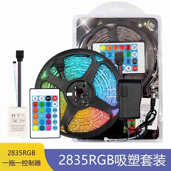 

led with 12v2835 waterproof 54 rgb blister set colorful decorative background color atmosphere lamp