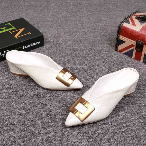 

v cut ladies sandals fashion pointed to genuine leather toe summers high heel sandals b382 thick heels ta3d, Black