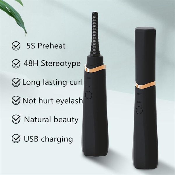

eyelash curler electric usb heated curling 5s heating rollers lash clip makeup