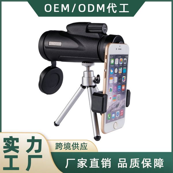 

new high-power hd monocular telescope portable 12x50 support mobile phone pgraphy