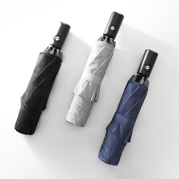 

oloey automatic folding umbrella men rain quality windproof uv large paraguas male stripe parapluie 6 colors recommend umbrellas