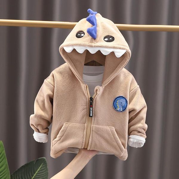 

jackets 2022 christmas children fleece winter hooded jacket for girl boys hoodie coat kids warm thicken velvet baby coats outerwear, Blue;gray