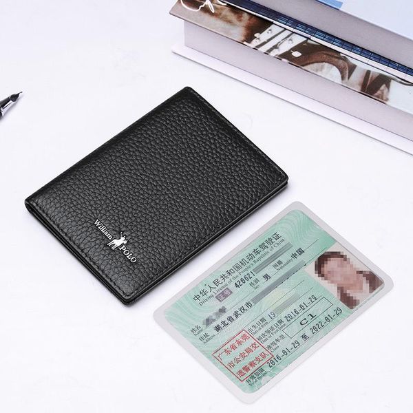 

card holders leather mini bag multifunctional bank case holder, Brown;gray