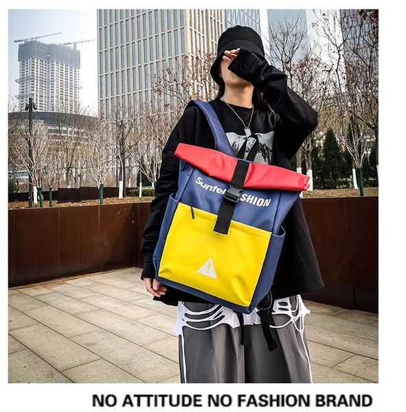

stylish and simple men's fashion trend personality casual backpack women