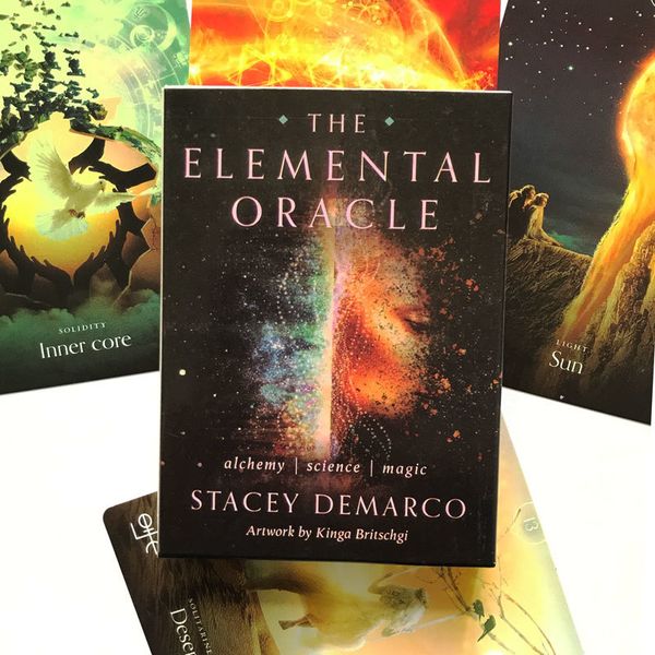 

78card the elemental tarot oracles card for fate divination board game and a variety of options games individual