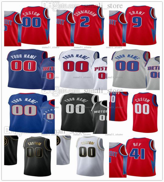 

printed basketball jerseys 18 cory joseph 6 hamidou diallo 17 rodney mcgruder 38 saben lee 12 isaiah livers 0 chris smith 55 luka garza jamo, Black