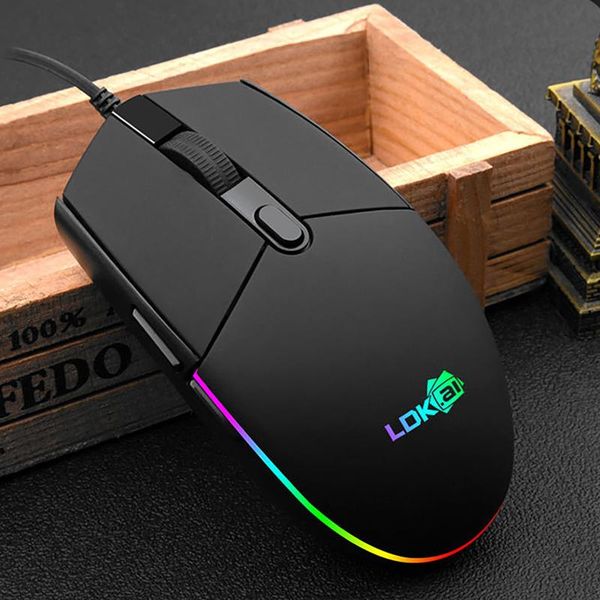 

mice led gaming mouse computer gamer 1000 dpi 3 keys pc ergonomic optical usb wired for lapgames stock