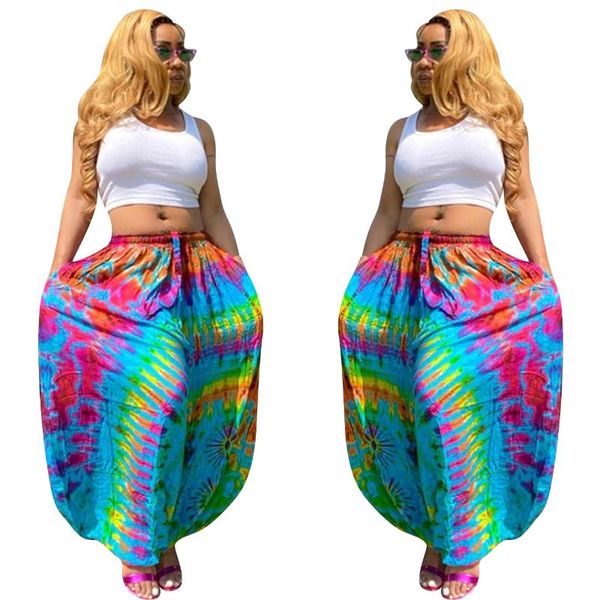 

summer african women printing long pant clothes clothing european ethnic, Red