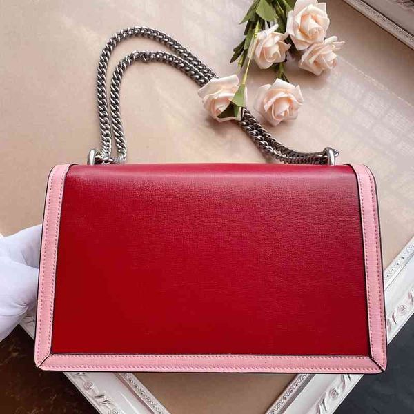 

leather shoulder bag for women luxury classic handbag color matching fashion elegance female crossbody