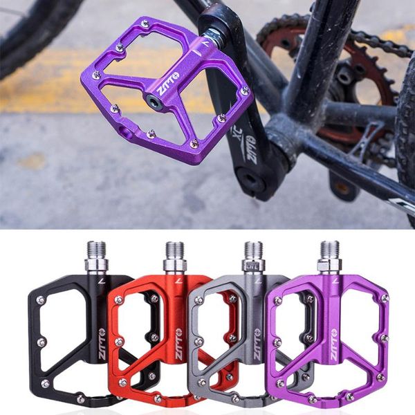 

bike pedals 1 pair mountain bicycle cycling ultralight aluminium alloy mtb flat platform parts accessories