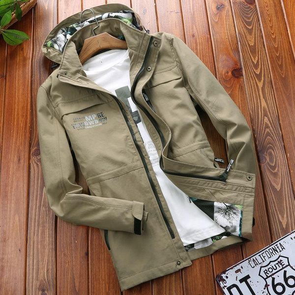 

men's jackets 2021 fashion clothes jacket outdoor leisure young spring and autumn., Black;brown